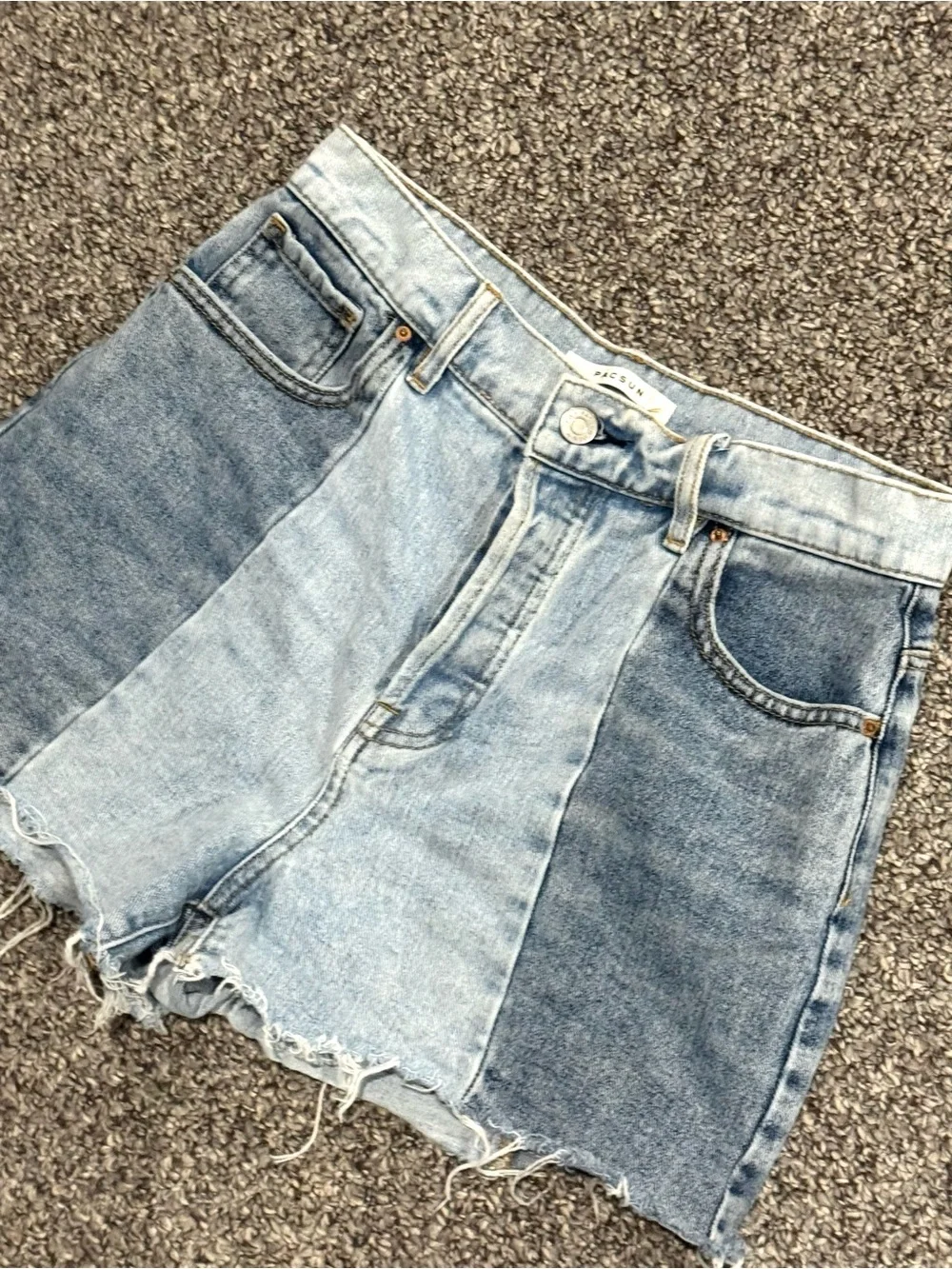PacSun High Risw Icon denim shorts